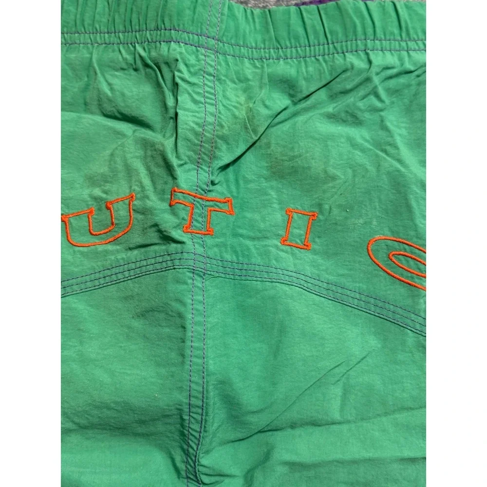 Nautica Mens XL Green Swim Shorts Trunks 100% Nylon Solid Casual Summer